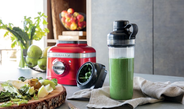 Trinkflasche und K400 von KitchenAid