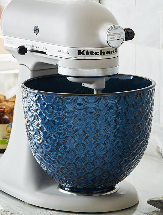 Keramikschüssel Mermaid Lace Blue