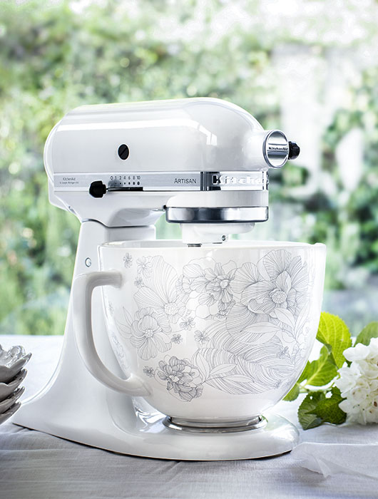 KitchenAid Limited Edition Floral White