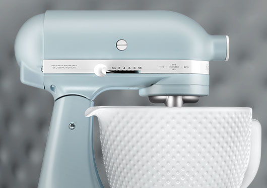 KitchenAid Limited Edition Misty Blue Jubiläum Detail