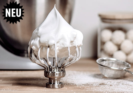 Schürze und Teigschaber mit Kniff zur KitchenAid Mini