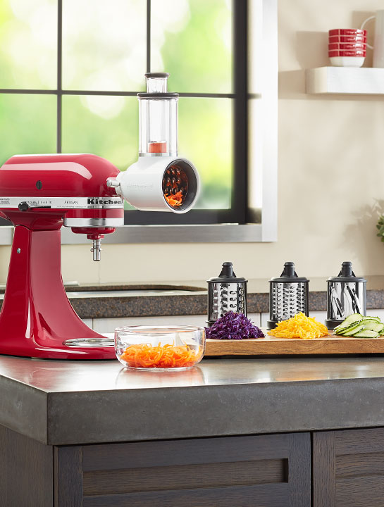 KitchenAid-Zubehör-Gemüseschneider-mit-drei-Trommeln