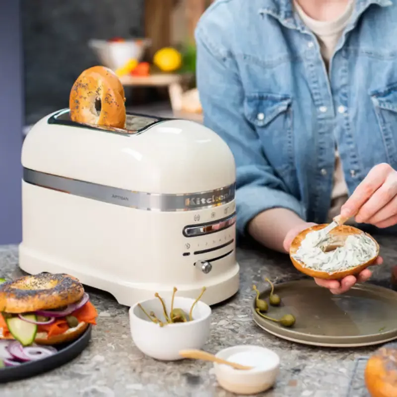 Børnecenter Mammoth Kronisk ❤ KitchenAid ARTISAN 2-Scheiben Toaster mit 1 Sandwichzange CREME | R
