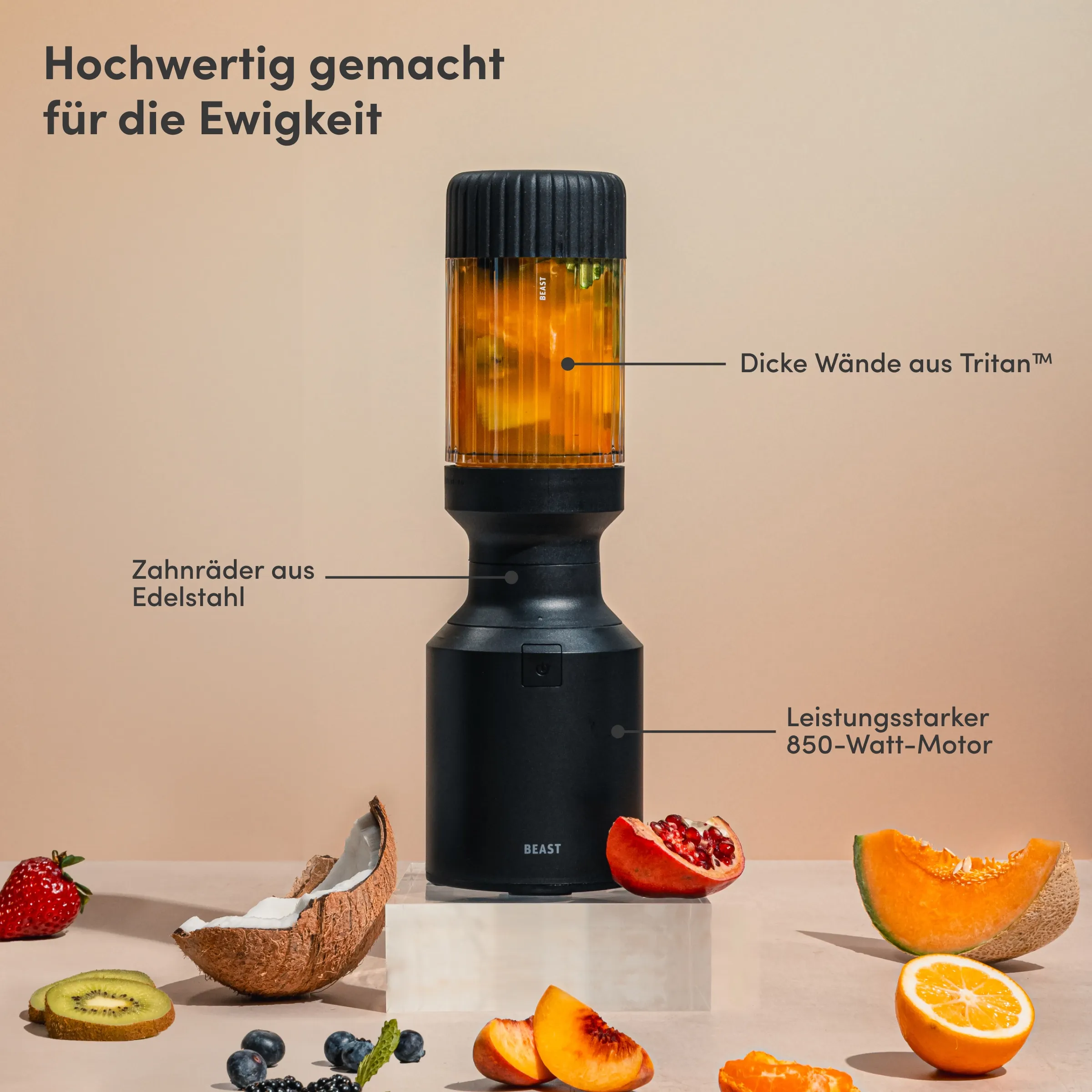 BEAST Mighty 850 Standmixer schwarz