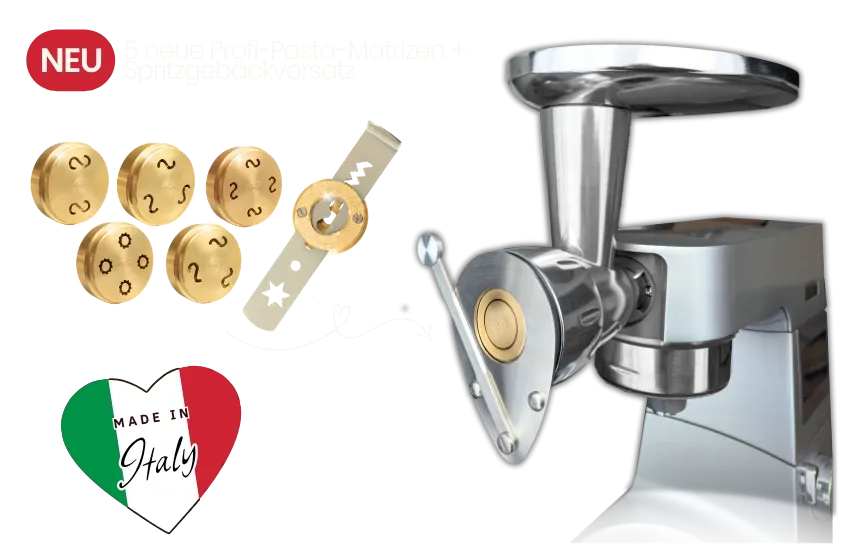 Kenny Professional Profi-Pasta-Matrizen kompatibel mit Kenwood Pasta Fresca
