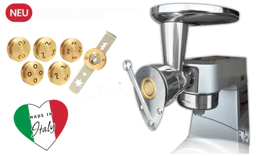 Kenny Professional Profi-Pasta-Matrizen kompatibel mit Kenwood Pasta Fresca
