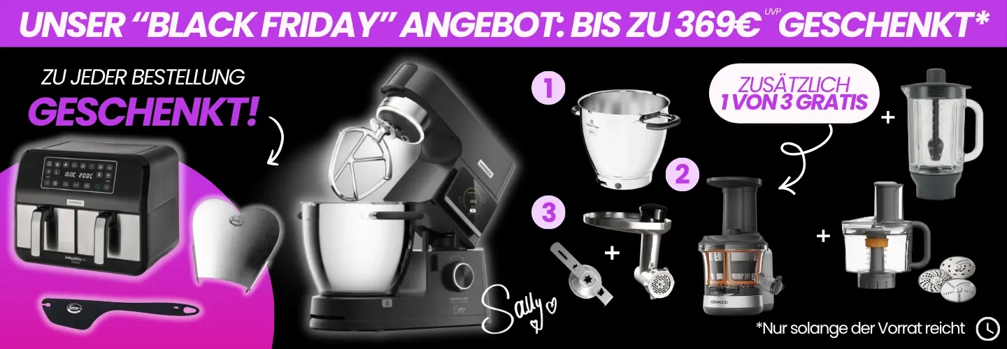 Sally Kenwood mit 2. Kochschüssel gratis