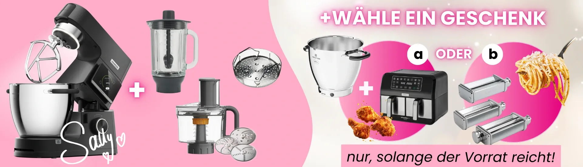 Sally Kenwood mit 2. Kochschüssel gratis