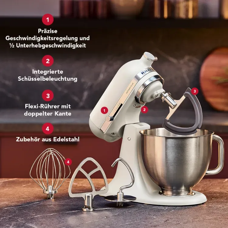 KitchenAId Artisan Plus Porzellan Weiß