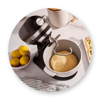 KitchenAid Edelstahl Knethaken Button