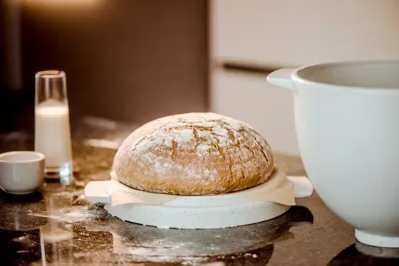 Das Ergebnis der Brot-Backschuessel