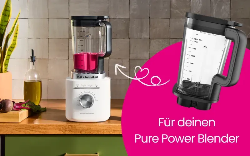 KitchenAid Glas Mixbehälter für Pure Power