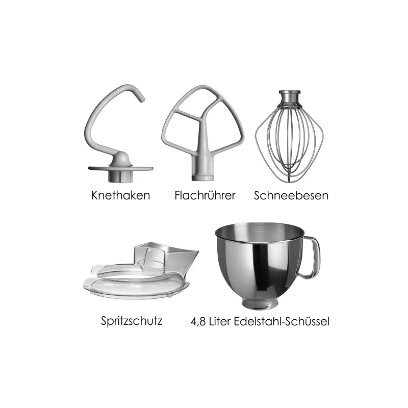 verschiedene KitchenAid Rührelemente