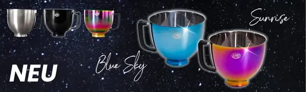 Neue Rührschüsseln Kitty Professional Sunrise und Blue Sky