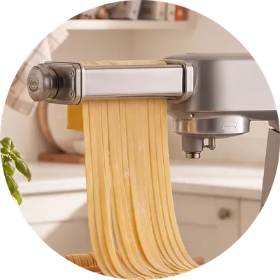 Kitty Professional 3-in-1 Pastaaufsatz "Alberto" kompatibe mit KitchenAid - Fettuccine
