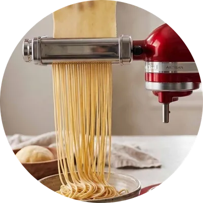 Kitty Professional 3-in-1 Pastaaufsatz "Alberto" kompatibe mit KitchenAid - Spaghetti