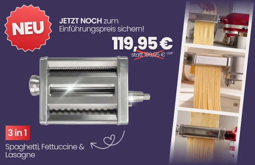 Kitty Professional & Kenny Professional 3 in 1 Pastaaufsatz