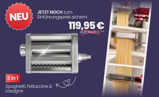 Kitty Professional & Kenny Professional 3 in 1 Pastaaufsatz