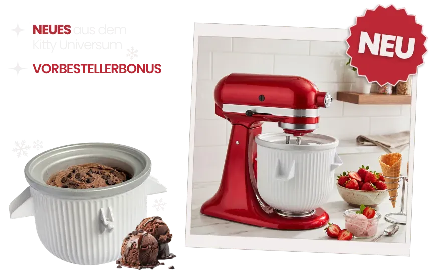 Kitty Professional Profi-Eisbereiter "Frosty" kompatibel mit allen KitchenAid