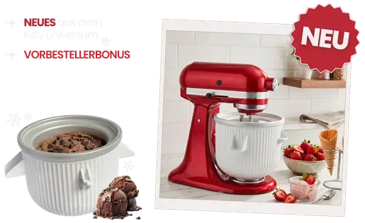 Kitty Professional Profi-Eisbereiter "Frosty" kompatibel mit allen KitchenAid