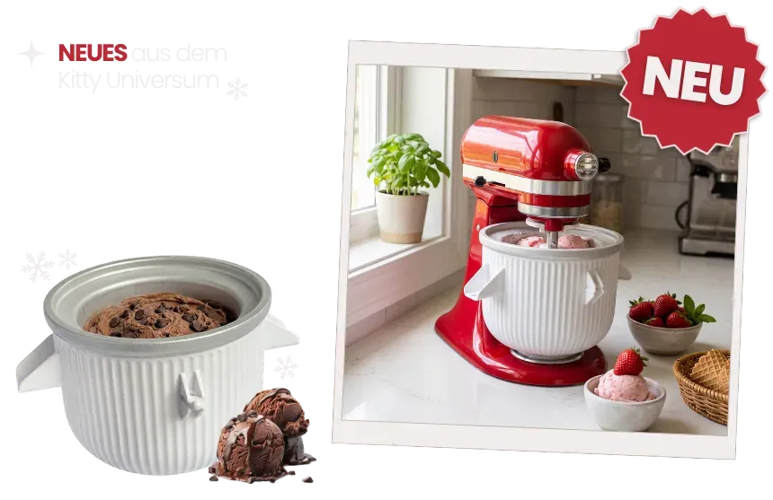 Kitty Professional Profi-Eisbereiter "Frosty" kompatibel mit allen KitchenAid