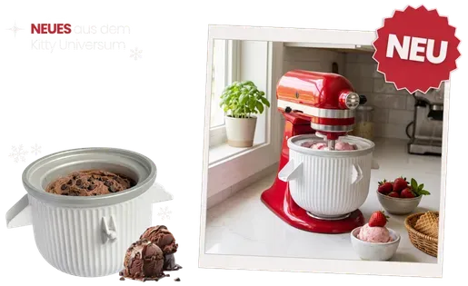 Kitty Professional Profi-Eisbereiter "Frosty" kompatibel mit allen KitchenAid