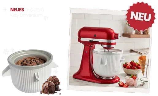 Kitty Professional Profi-Eisbereiter "Frosty" kompatibel mit allen KitchenAid