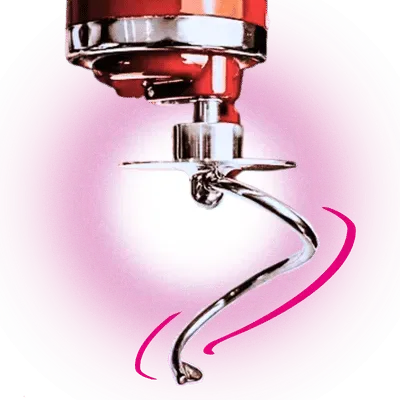 Kitty Professional Profi Edelstahl Knethaken Teigpeitsche