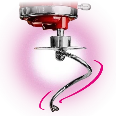 Kitty Professional Profi Edelstahl Knethaken Teigpeitsche