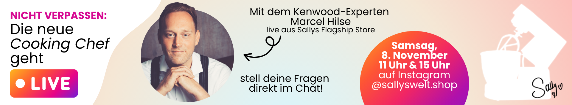 Cooking Chef Sallys Edition live mit Marcel Hilse