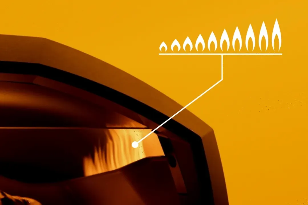 Ikonosche Flammen Darstellung