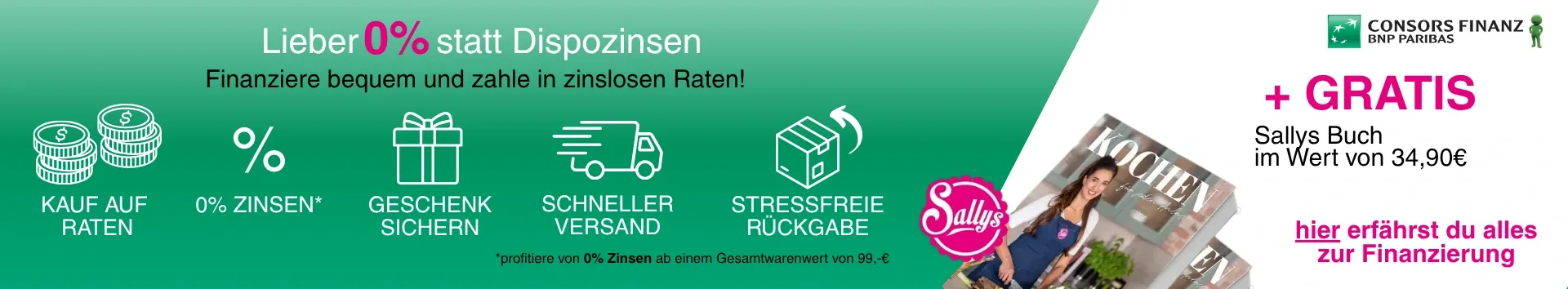 0% statt Dispozinsen Ratenzahlung Consors Finanzierung