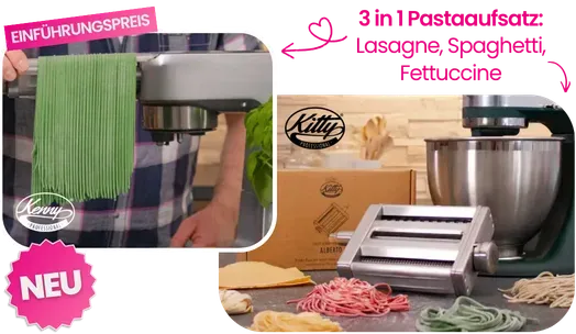 Kitty Professional 3 in 1 Pastaaufsatz Alberto