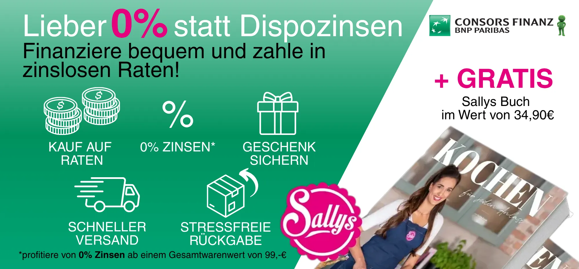 Lieber 0% statt Dispozinsen