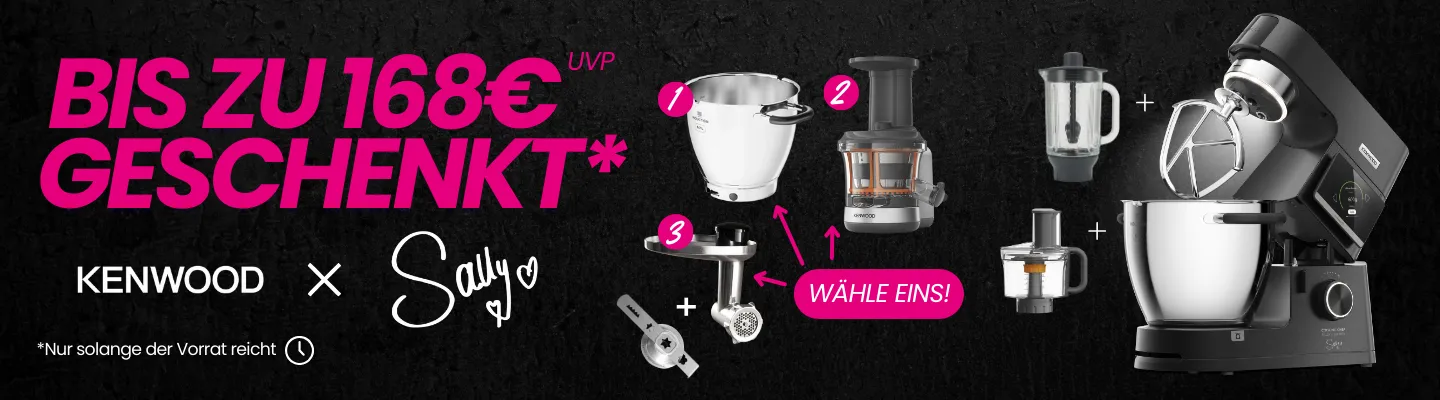 Sally Kenwood mit 2. Kochschüssel gratis