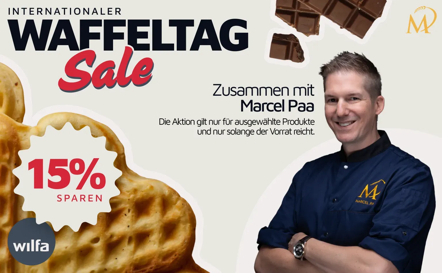 Wilfa Waffeltag Sale mit Marcel Paa