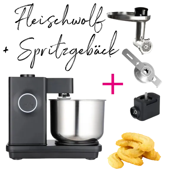 Wilfa Probaker Sparset Fleischwolf Spritzgebäckvorsatz
