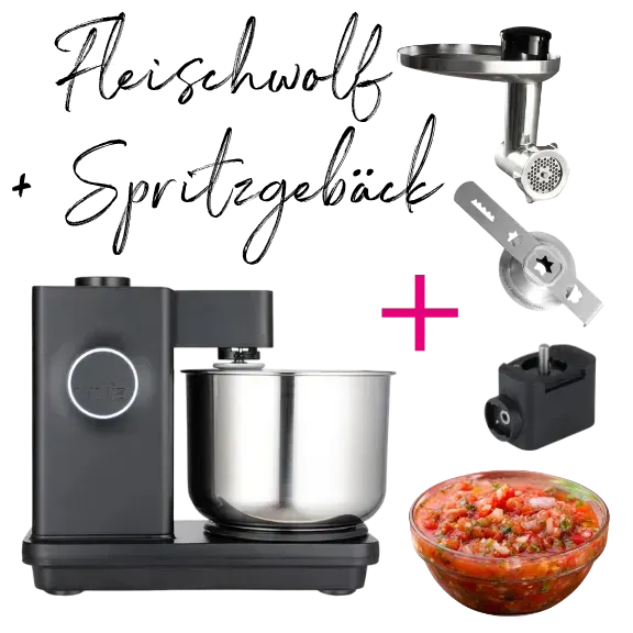 Wilfa Probaker Sparset Fleischwolf Spritzgebäckvorsatz