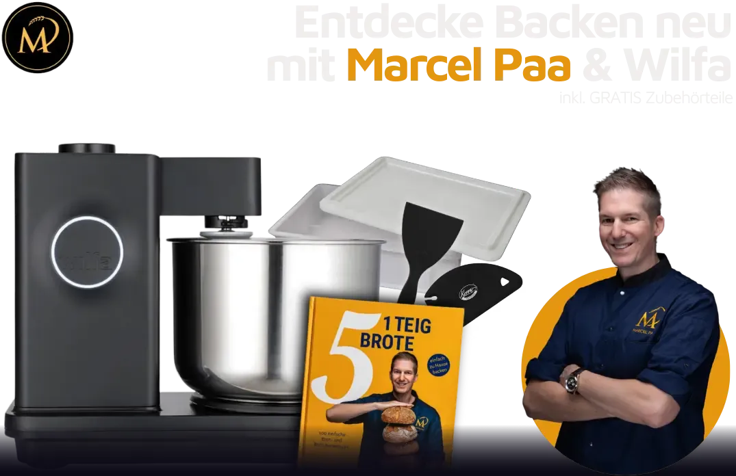 Entdecke Backen neu mit Marcel Paa & Wilfa inkl. Gratis Zubehör