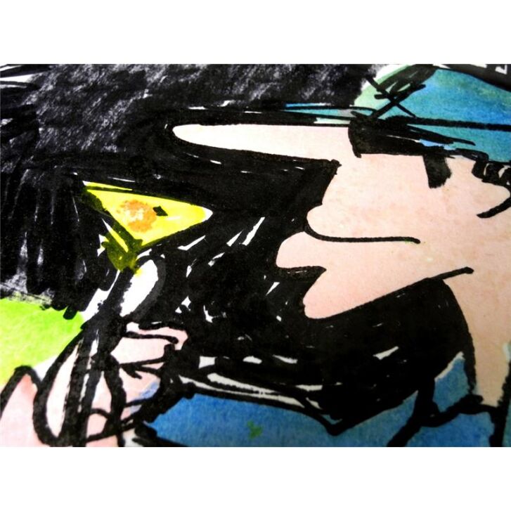 Udo Lindenberg Original Likörell 2013 "Panik - Piraten" ca. 80 x 65 cm / Unikat