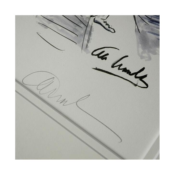 Otto Waalkes Original Farblithografie "Ebbi Rot" 2014 handsigniert und limitiert 65 x 49 cm