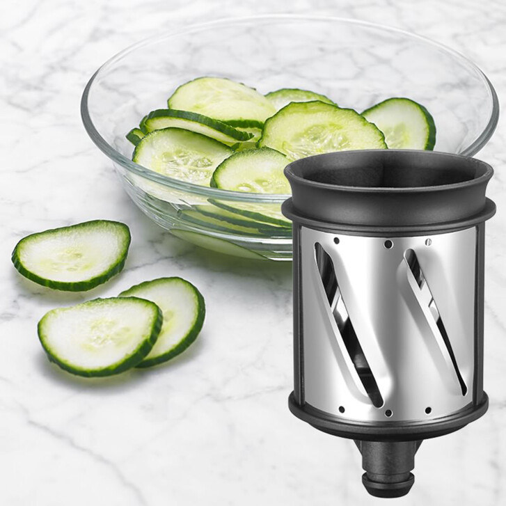 KitchenAid Artisan 4,8 Liter KSM175 Sallys Spar-Set mit Gemüseschneider & Fleischwolf - KONTUR SILBER