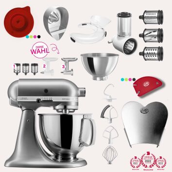 KitchenAid Artisan 4,8 Liter KSM175 Sallys Spar-Set mit...