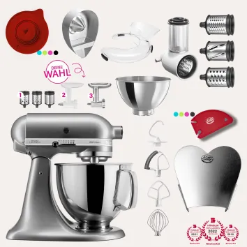 KitchenAid Artisan 4,8 Liter KSM175 Sallys Spar-Set mit...