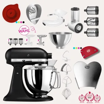 KitchenAid Artisan 4,8 Liter KSM175 Sallys Spar-Set mit...