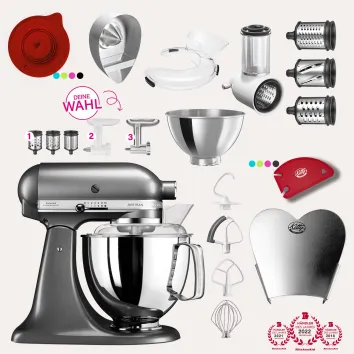 KitchenAid Artisan 4,8 Liter KSM175 Sallys Spar-Set mit...