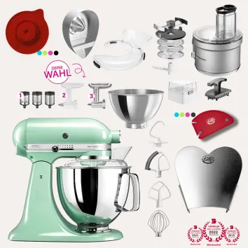 KitchenAid Artisan 4,8 Liter KSM175 Sallys Spar-Set mit...