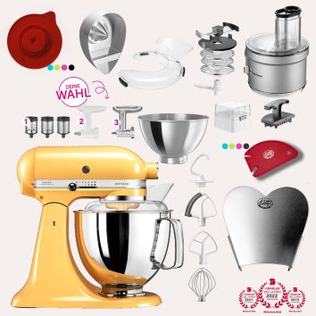 KitchenAid Artisan 4,8 Liter KSM175 Spar-Set mit Food...