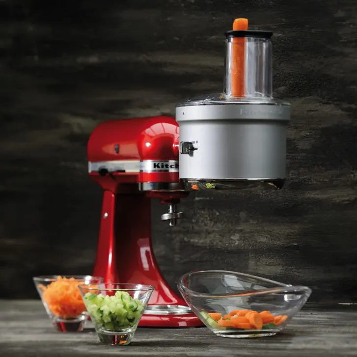 KitchenAid Artisan 4,8 Liter KSM175 Sallys Spar-Set mit Food Processor & Fleischwolf - LIEBESAPFEL ROT
