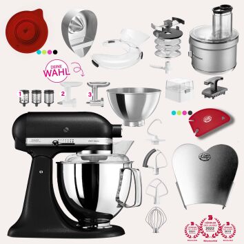 KitchenAid Artisan 4,8 Liter KSM175 Spar-Set mit Food...